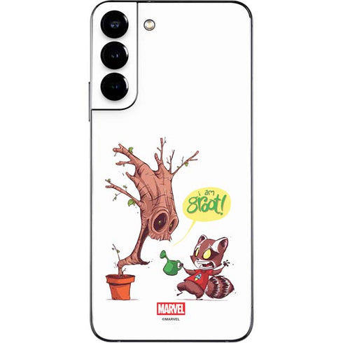 Marvel Rocket Raccoon and Groot Tall Tails Galaxy S22 Plus Skin